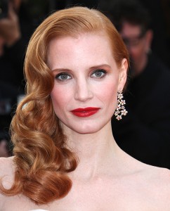 jessica chastain old Hollywood glam